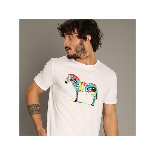 WOOOP Koszulka &quot;Fresh Paint&quot; w kolorze białym ze sklepu Limango Polska w kategorii T-shirty męskie - zdjęcie 187710814