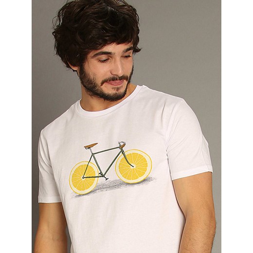 WOOOP Koszulka &quot;Zest&quot; w kolorze białym ze sklepu Limango Polska w kategorii T-shirty męskie - zdjęcie 187710821