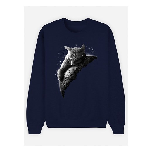 WOOOP Bluza &quot;Moon Cat&quot; w kolorze granatowym ze sklepu Limango Polska w kategorii Bluzy damskie - zdjęcie 187710842
