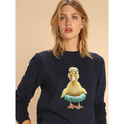 WOOOP Bluza &quot;Duck&quot; w kolorze granatowym ze sklepu Limango Polska w kategorii Bluzy damskie - zdjęcie 187710843