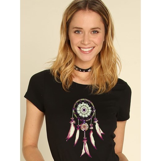 WOOOP Koszulka w kolorze czarnym ze sklepu Limango Polska w kategorii Bluzki damskie - zdjęcie 187710861