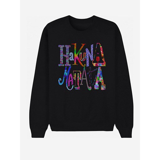 WOOOP Bluza &quot;Hakuna Matata&quot; w kolorze czarnym ze sklepu Limango Polska w kategorii Bluzy damskie - zdjęcie 187710864