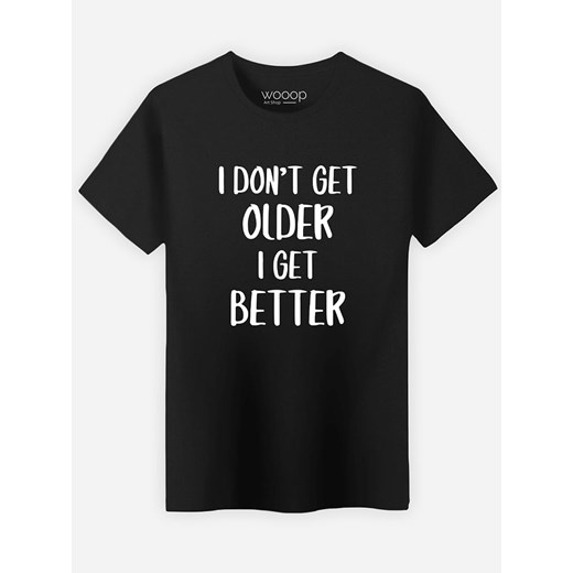 WOOOP Koszulka &quot;I don&apos;t get older&quot; w kolorze czarnym ze sklepu Limango Polska w kategorii T-shirty męskie - zdjęcie 187710890