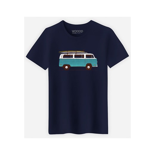 WOOOP Koszulka &quot;Blue Van&quot; w kolorze granatowym ze sklepu Limango Polska w kategorii T-shirty męskie - zdjęcie 187710892