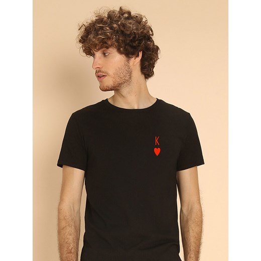 WOOOP Koszulka &quot;King&quot; w kolorze czarnym ze sklepu Limango Polska w kategorii T-shirty męskie - zdjęcie 187710924