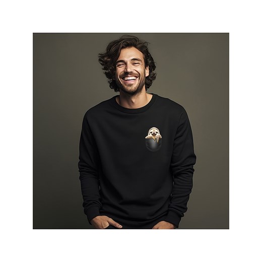 WOOOP Bluza &quot;Pocket Sloth&quot; w kolorze czarnym ze sklepu Limango Polska w kategorii Bluzy męskie - zdjęcie 187710950