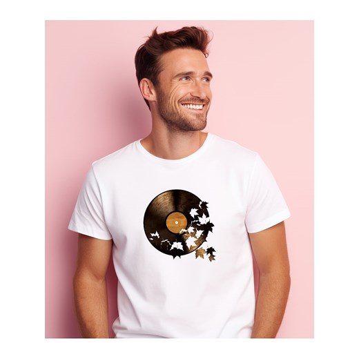 WOOOP Koszulka &quot;Autumn Song&quot; w kolorze białym ze sklepu Limango Polska w kategorii T-shirty męskie - zdjęcie 187710970