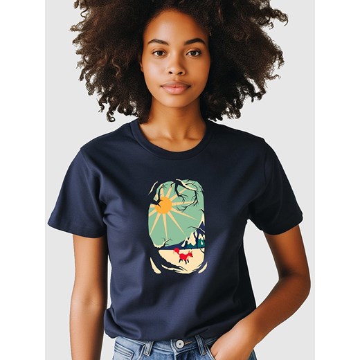 WOOOP Koszulka w kolorze granatowym ze sklepu Limango Polska w kategorii Bluzki damskie - zdjęcie 187711020