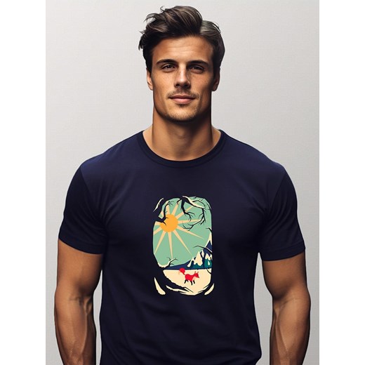 WOOOP Koszulka w kolorze granatowym ze sklepu Limango Polska w kategorii T-shirty męskie - zdjęcie 187711021