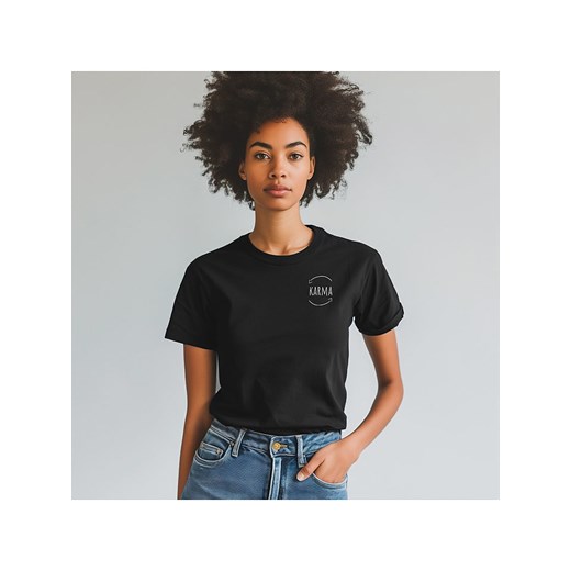 WOOOP Koszulka &quot;Karma&quot; w kolorze czarnym ze sklepu Limango Polska w kategorii Bluzki damskie - zdjęcie 187711044