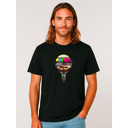 WOOOP Koszulka &quot;No signal&quot; w kolorze czarnym ze sklepu Limango Polska w kategorii T-shirty męskie - zdjęcie 187711072