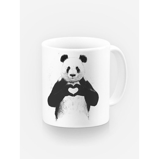WOOOP Kubek &quot;Love panda&quot; w kolorze białym - 330 ml ze sklepu Limango Polska w kategorii Naczynia - zdjęcie 187711074