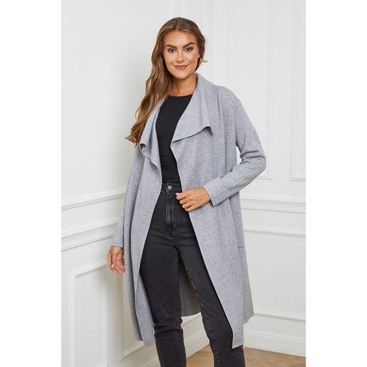 Soft Cashmere Kardigan w kolorze szarym ze sklepu Limango Polska w kategorii Swetry damskie - zdjęcie 187711094