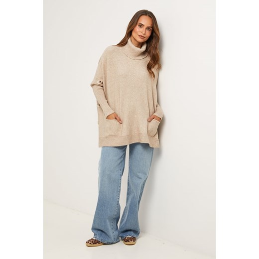 Soft Cashmere Golf w kolorze szarobrązowym ze sklepu Limango Polska w kategorii Swetry damskie - zdjęcie 187711211