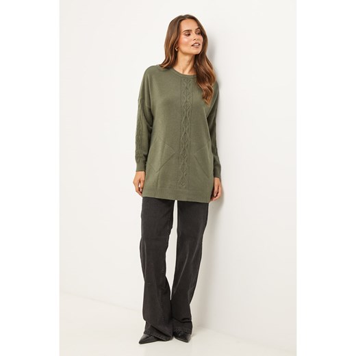 Soft Cashmere Sweter w kolorze khaki ze sklepu Limango Polska w kategorii Swetry damskie - zdjęcie 187711251