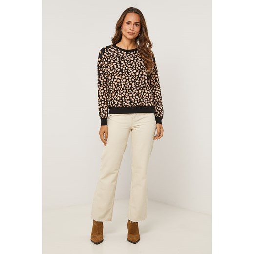 Soft Cashmere Sweter w kolorze czarno-jasnobrązowym ze sklepu Limango Polska w kategorii Swetry damskie - zdjęcie 187711331