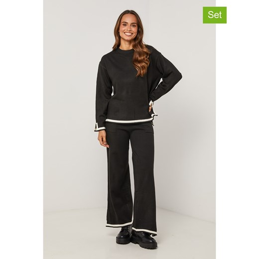 Soft Cashmere 2-częściowy zestaw w kolorze czarnym ze sklepu Limango Polska w kategorii Swetry damskie - zdjęcie 187711494