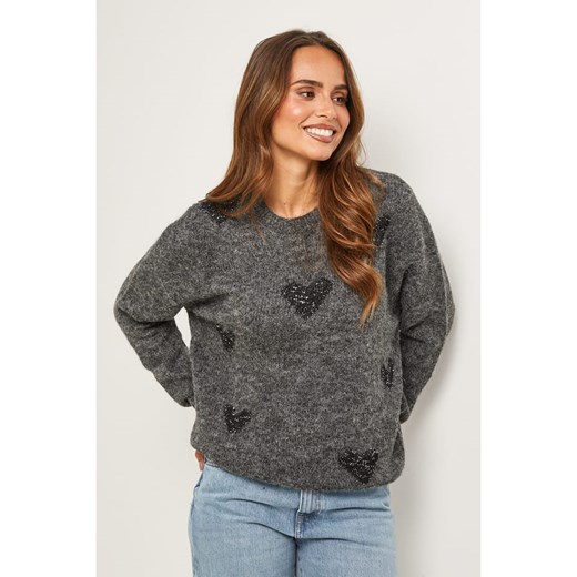 Soft Cashmere Sweter w kolorze ciemnoszarym Soft Cashmere 36/38 okazyjna cena Limango Polska