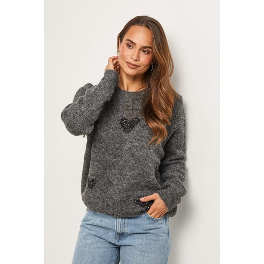 Soft Cashmere Sweter w kolorze ciemnoszarym Soft Cashmere 36/38 okazja Limango Polska