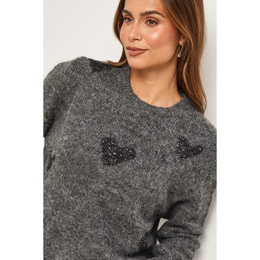 Soft Cashmere Sweter w kolorze ciemnoszarym Soft Cashmere 40/42 wyprzedaż Limango Polska