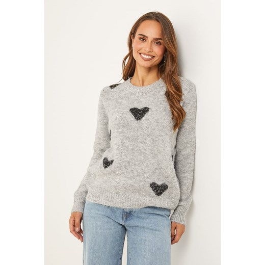 Soft Cashmere Sweter w kolorze jasnoszarym Soft Cashmere 36/38 promocyjna cena Limango Polska