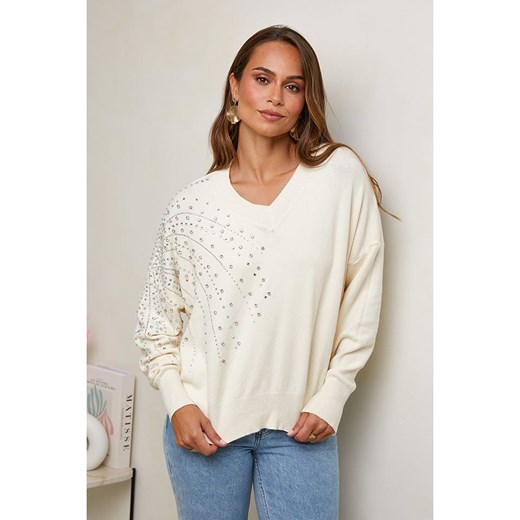 Soft Cashmere Sweter w kolorze kremowym ze sklepu Limango Polska w kategorii Swetry damskie - zdjęcie 187711542