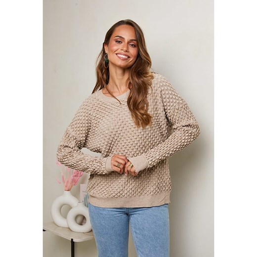 Soft Cashmere Sweter w kolorze beżowym ze sklepu Limango Polska w kategorii Swetry damskie - zdjęcie 187711562