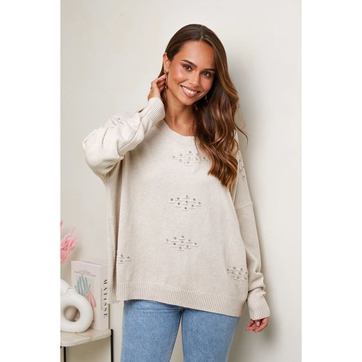 Soft Cashmere Sweter w kolorze kremowym ze sklepu Limango Polska w kategorii Swetry damskie - zdjęcie 187711582