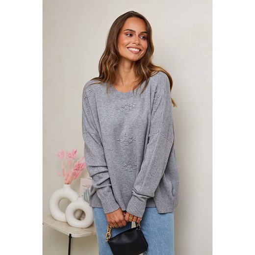 Soft Cashmere Sweter w kolorze szarym ze sklepu Limango Polska w kategorii Swetry damskie - zdjęcie 187711592