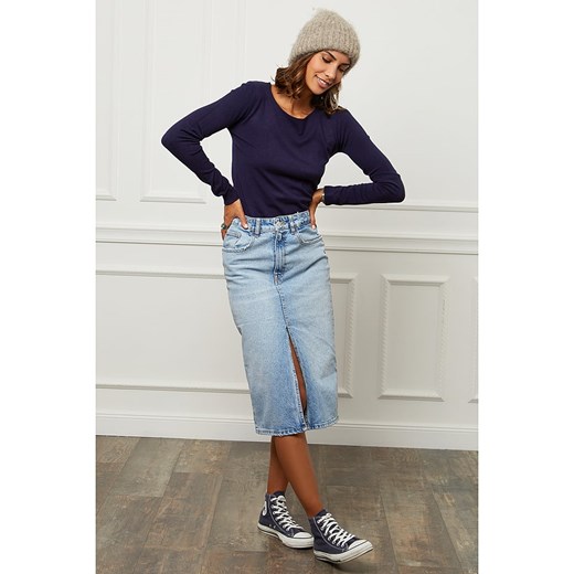 Soft Cashmere Sweter w kolorze granatowym ze sklepu Limango Polska w kategorii Swetry damskie - zdjęcie 187711801