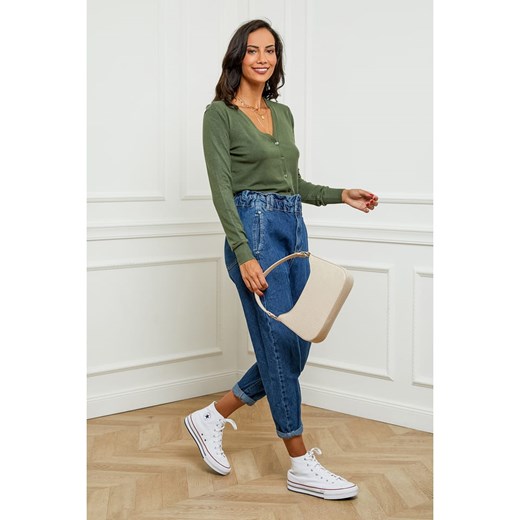 Soft Cashmere Kardigan w kolorze khaki ze sklepu Limango Polska w kategorii Swetry damskie - zdjęcie 187711953