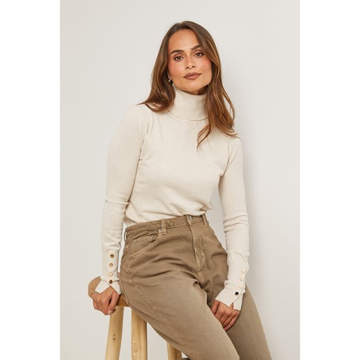 Soft Cashmere Golf w kolorze beżowym Soft Cashmere 38/40 promocyjna cena Limango Polska