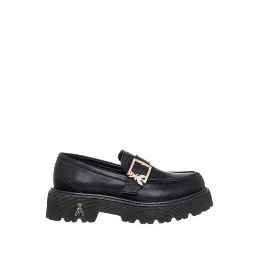Patrizia Pepe Skórzane mokasyny w kolorze czarnym ze sklepu Limango Polska w kategorii Mokasyny damskie - zdjęcie 187712801