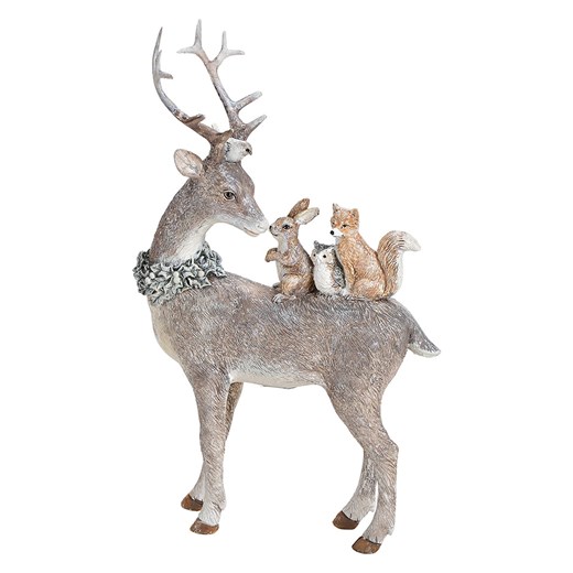 G. Wurm Figurka dekoracyjna &quot;Deer&quot; w kolorze beżowym - 16 x 26 x 5 cm ze sklepu Limango Polska w kategorii Dekoracje - zdjęcie 187712894