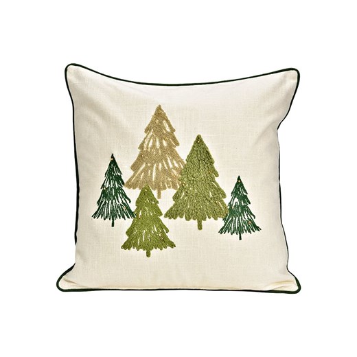 G. Wurm Poszewka &quot;Christmas Tree&quot; w kolorze beżowo-zielonym na poduszkę - 45 x 45 cm ze sklepu Limango Polska w kategorii Poduszki dekoracyjne - zdjęcie 187712933