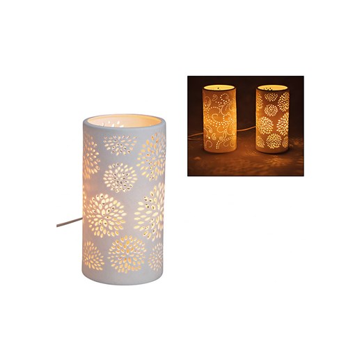 G. Wurm Lampa stołowa &quot;Oval&quot; w kolorze białym - wys. 20 cm ze sklepu Limango Polska w kategorii Oświetlenie - zdjęcie 187712950