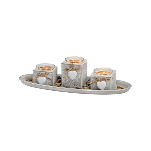 G. Wurm Świecznik w kolorze szarym - 39 x 10 x 14 cm ze sklepu Limango Polska w kategorii Świeczniki - zdjęcie 187712952