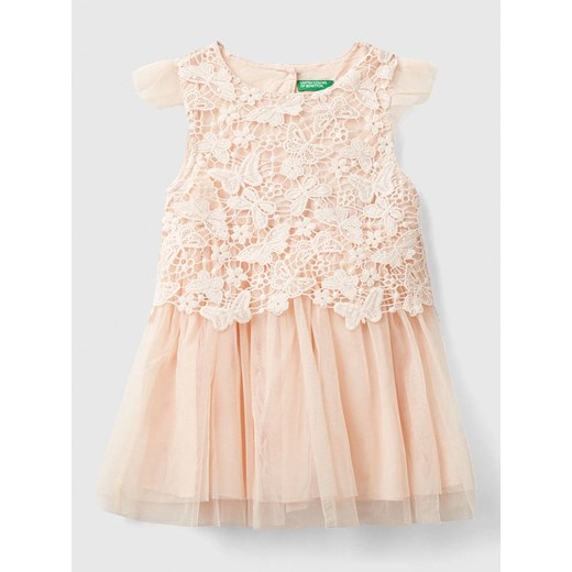 Benetton Sukienka w kolorze jasnoróżowym ze sklepu Limango Polska w kategorii Sukienki niemowlęce - zdjęcie 187713530