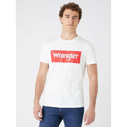 Wrangler Koszulka w kolorze białym ze sklepu Limango Polska w kategorii T-shirty męskie - zdjęcie 187713840