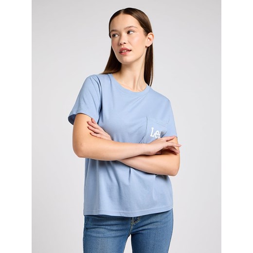 Lee Koszulka w kolorze błękitnym ze sklepu Limango Polska w kategorii Bluzki damskie - zdjęcie 187714264