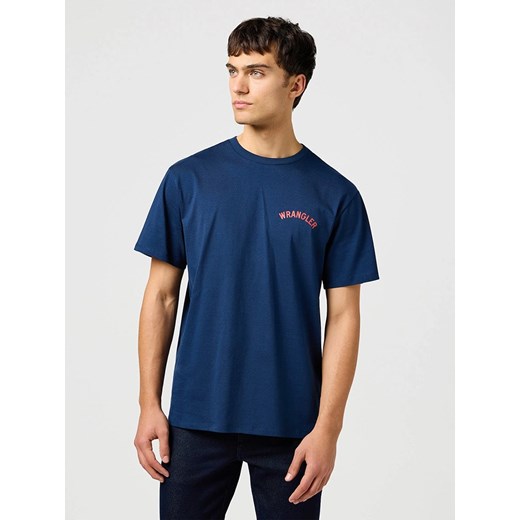 Wrangler Koszulka w kolorze granatowym ze sklepu Limango Polska w kategorii T-shirty męskie - zdjęcie 187714530