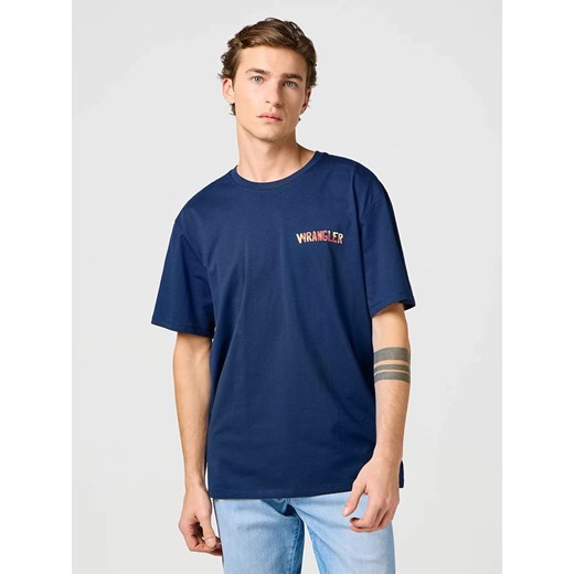 Wrangler Koszulka w kolorze granatowym ze sklepu Limango Polska w kategorii T-shirty męskie - zdjęcie 187714534