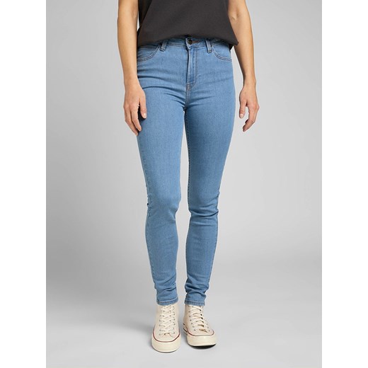 Lee Dżinsy &quot;Scarlett&quot; - Skinny fit - w kolorze błękitnym ze sklepu Limango Polska w kategorii Jeansy damskie - zdjęcie 187714673