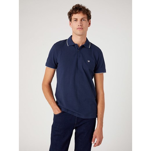Wrangler Koszulka polo w kolorze granatowym ze sklepu Limango Polska w kategorii T-shirty męskie - zdjęcie 187715214