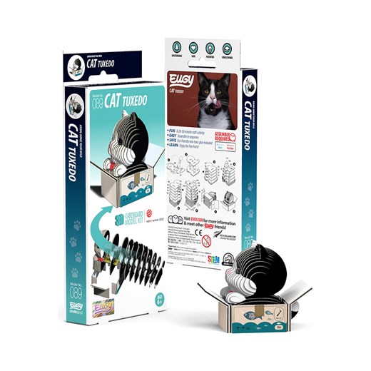 Eugy Zestaw do majsterkowania 3D &quot;Tuxedo-Cat&quot; - 6+ ze sklepu Limango Polska w kategorii Zabawki - zdjęcie 187716413
