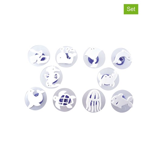 BLS 10-częściowy zestaw stempli w kolorze białym Bls onesize okazja Limango Polska