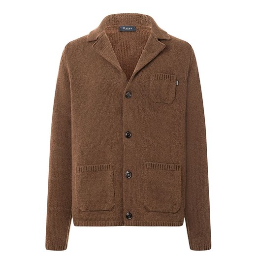 Maerz Muenchen Wełniany kardigan w kolorze brązowym ze sklepu Limango Polska w kategorii Swetry męskie - zdjęcie 187717302