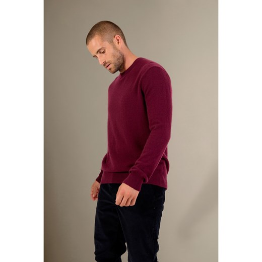 Perfect Cashmere Kaszmirowy sweter &quot;Blake&quot; w kolorze jagodowym Perfect Cashmere XL okazyjna cena Limango Polska