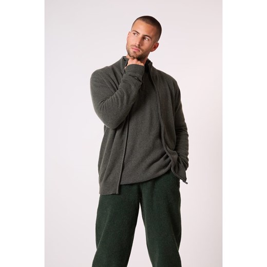 Perfect Cashmere Kaszmirowy kardigan &quot;Cody&quot; w kolorze khaki Perfect Cashmere XL Limango Polska okazja