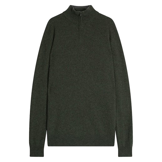 Perfect Cashmere Kaszmirowy sweter &quot;Greg&quot; w kolorze khaki ze sklepu Limango Polska w kategorii Swetry męskie - zdjęcie 187718640